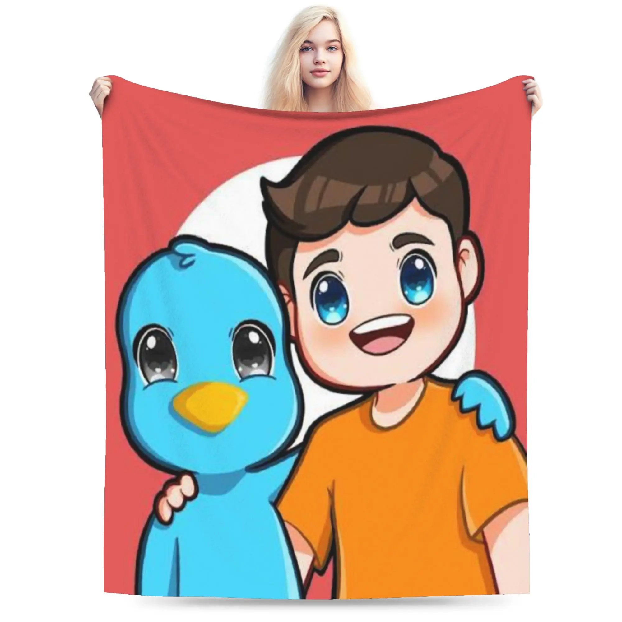 milo and chip Merch Blankets Soft Fleece  Throw Blankets Relax Quilt