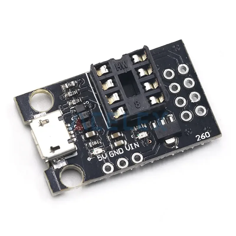 ATtiny13A / ATtiny25 / ATtiny45 / ATtiny85 Pluggable ATTINY Development Programming Bare Board