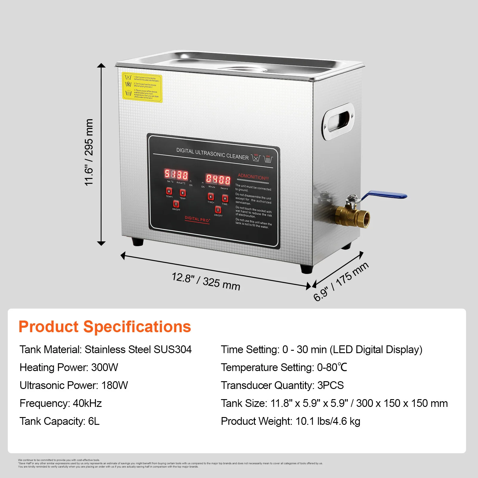 SucceBuy 2L 3L 6L 10L 22L 30L Ultrasone Reiniger Rvs Draagbare Reiniging Wasmachine Echografie Huishoudapparaat