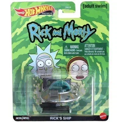 Original Mattel Hot Wheels DMC55 Car Movie Culture Licensed Entertainment Forza Rick Morty Vehicle Toys for Boys Collection Gift