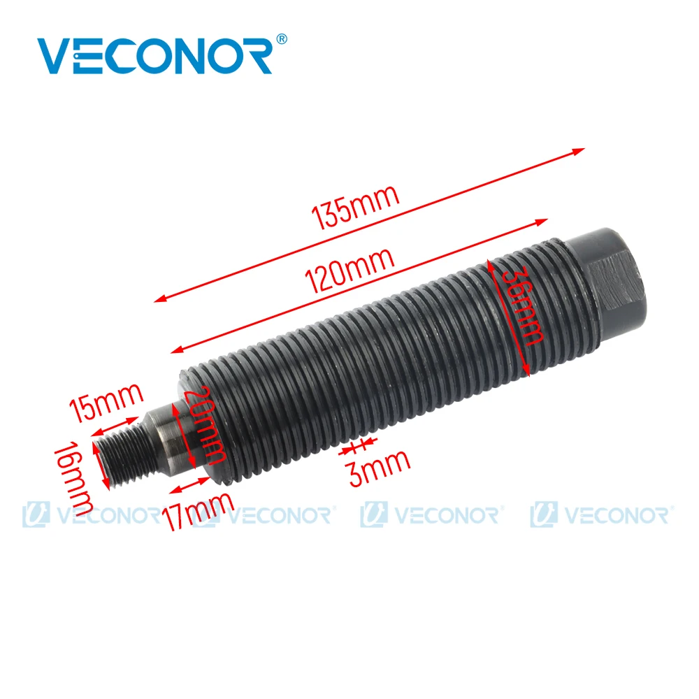 Wheel Balancer Machine Balance shaft Conversion Threaded Shaft Tool Thread Tire Balancer Parts 36x3mm Tire Balance shaft 16mm