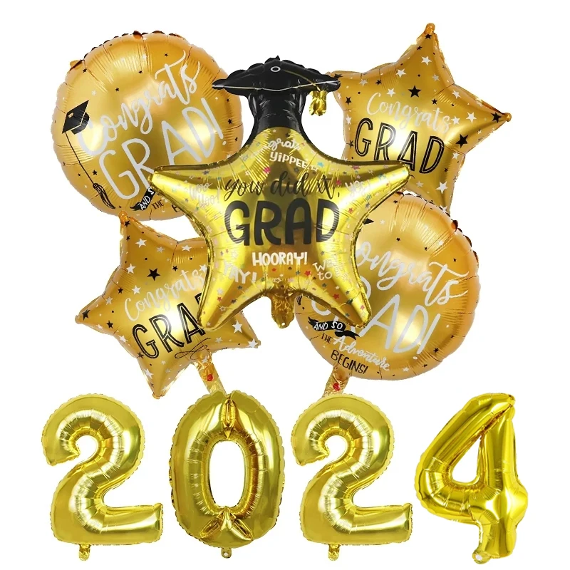 2023 Graduation balloon Graduation Gift Helium Foil Balloon School Graduation Party Decoration Supplies