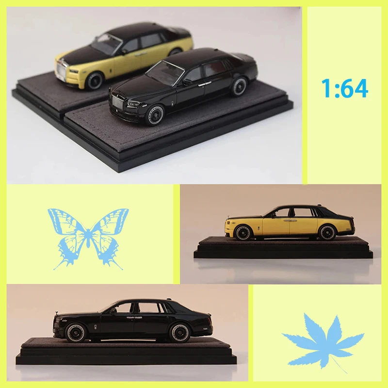 BANANA Modelo de Coche de Simulación Phantom EWB de Aleación a Escala 1:64, Colección Estática, Decoración, Regalos Festivos, Juguetes, Souvenir