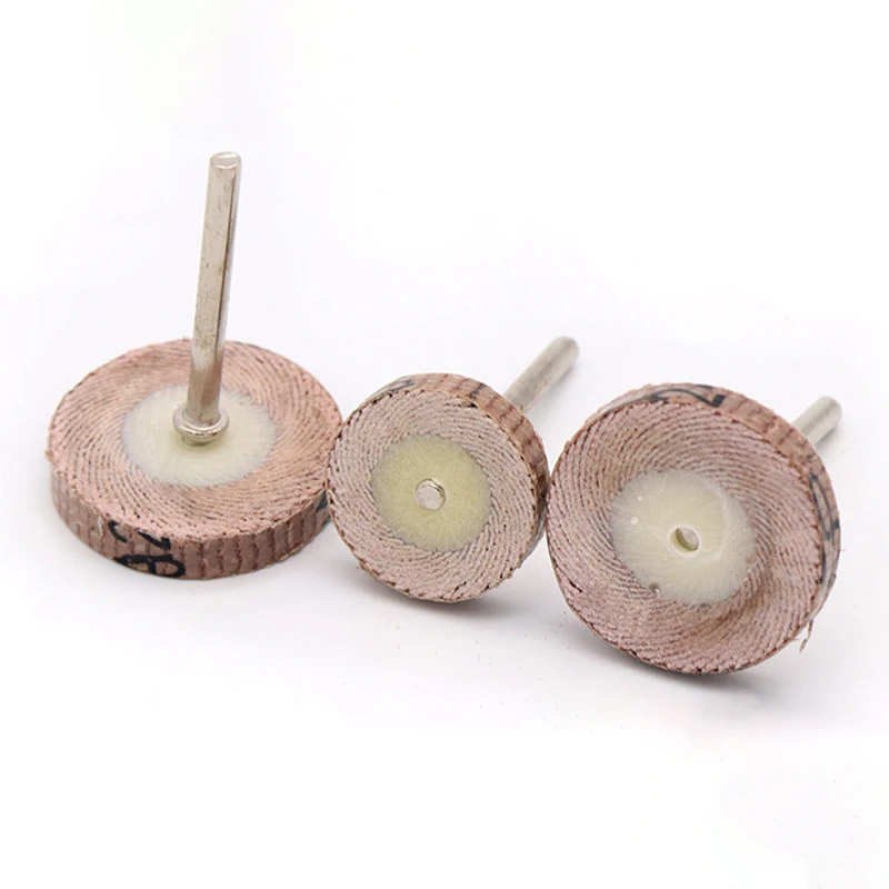 1-10pcs 20/25mm Sandpaper Mounted Point Grinding Head T-shaped Wheels Polishing Rotary Tools With 3mm Shank 240# Grit