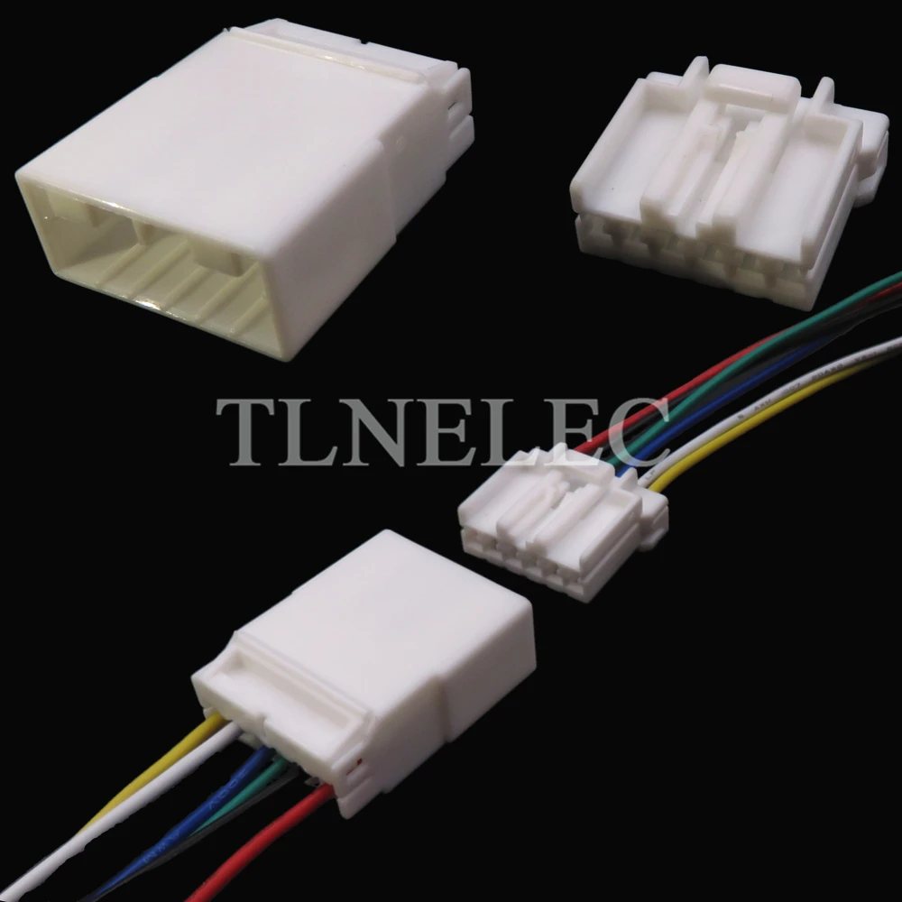 6 Pin Way Auto Unsealed Connector with Wires Car Male Female Wiring Harness Sockets 368504-1 368502-1 174930-1 174923-1