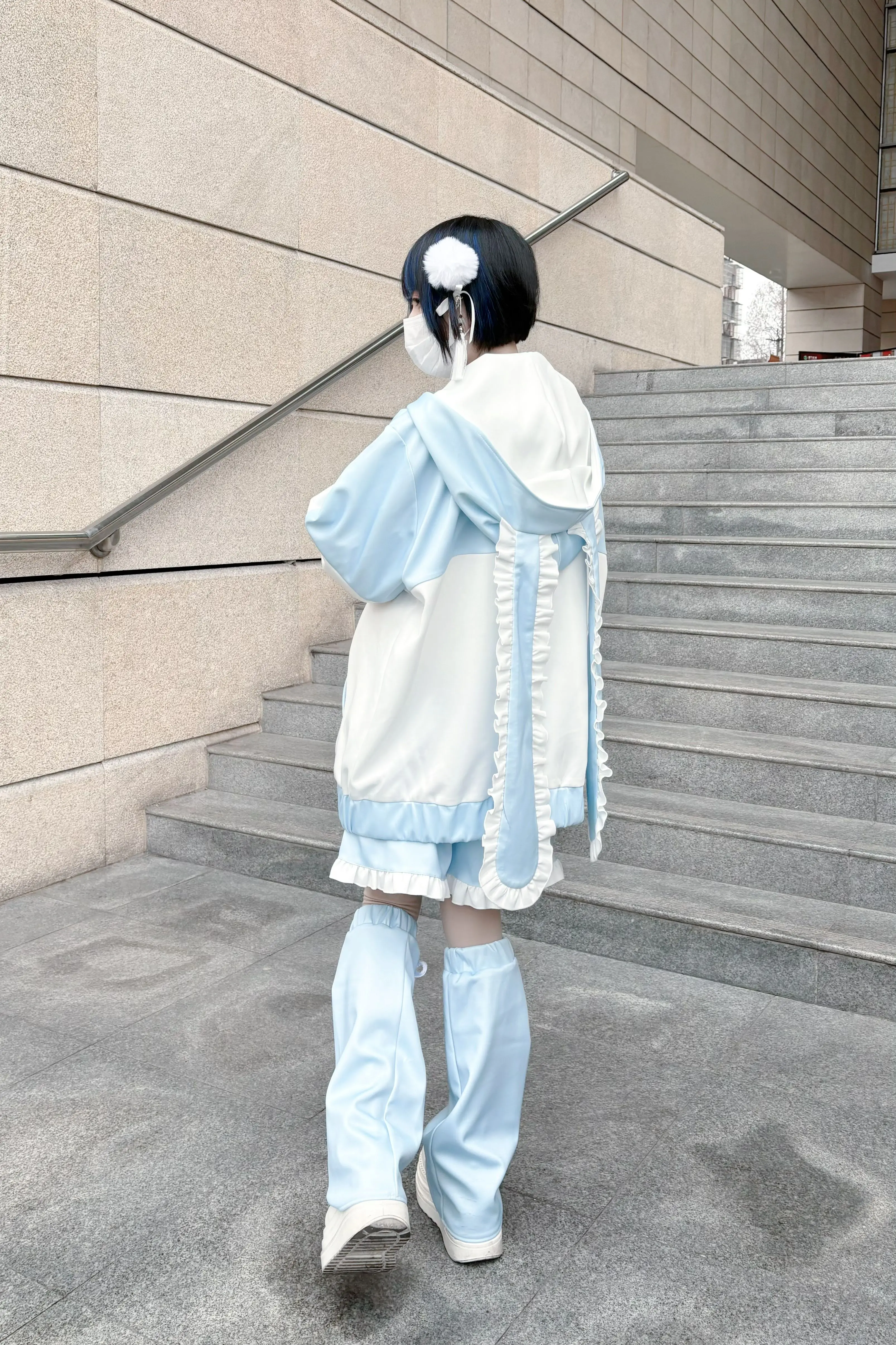 Suéter de abrigo lindo bidimensional suelto deportivo de diseñador de nicho de estilo japonés para mujer
