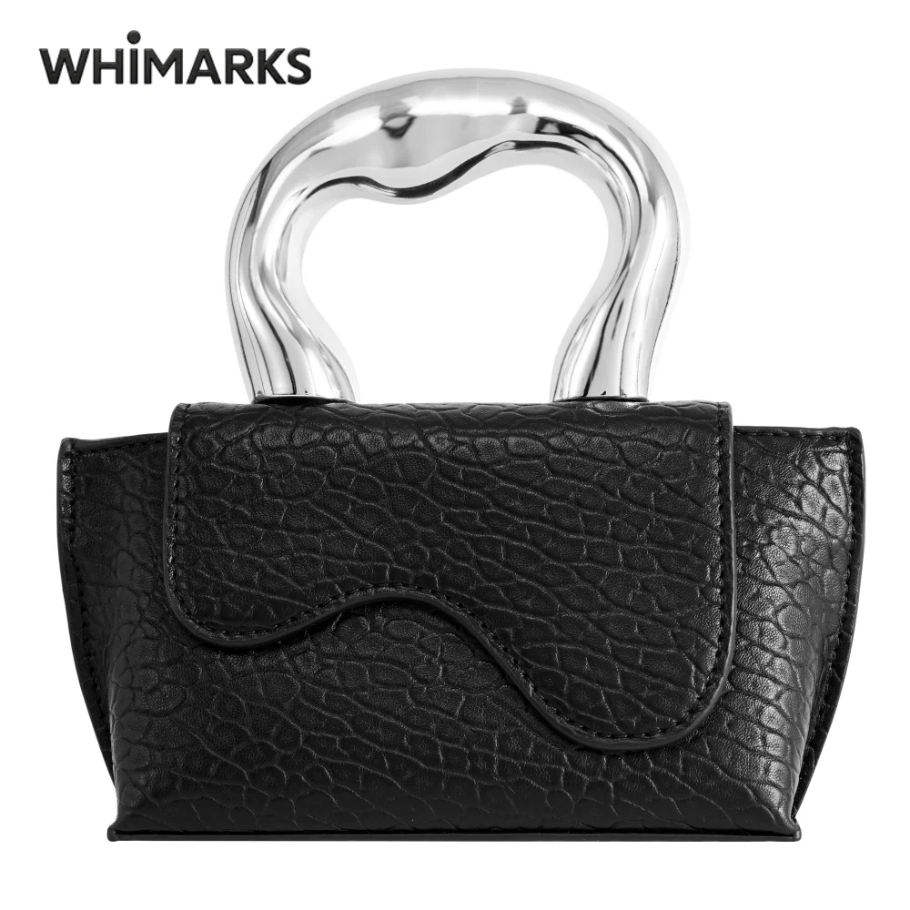 WHIMARKS Women's Handbags Shoulder Bag Crossbody Purse Female Clutches Fashion Crocodile Grain Evening Party Handbag
