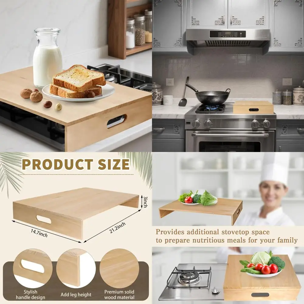 

Деревянные доски для разделения лапши — 21,2 x 14,7 x 3, защитные приспособления для горелок для фургонов, фермерских, электрических и газовых плит