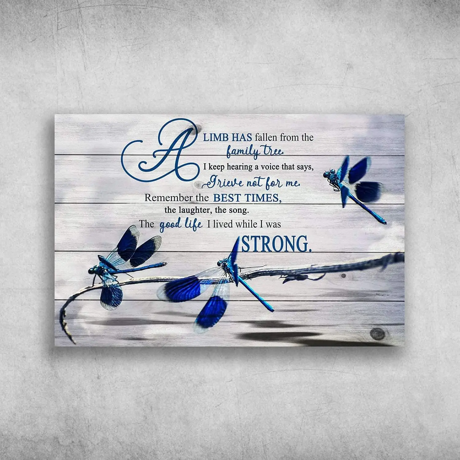Стрекоза а конечность упала из семейного Дерева Забавные жестяные знаки винтажный металлический знак детской длины 8x12 дюймов