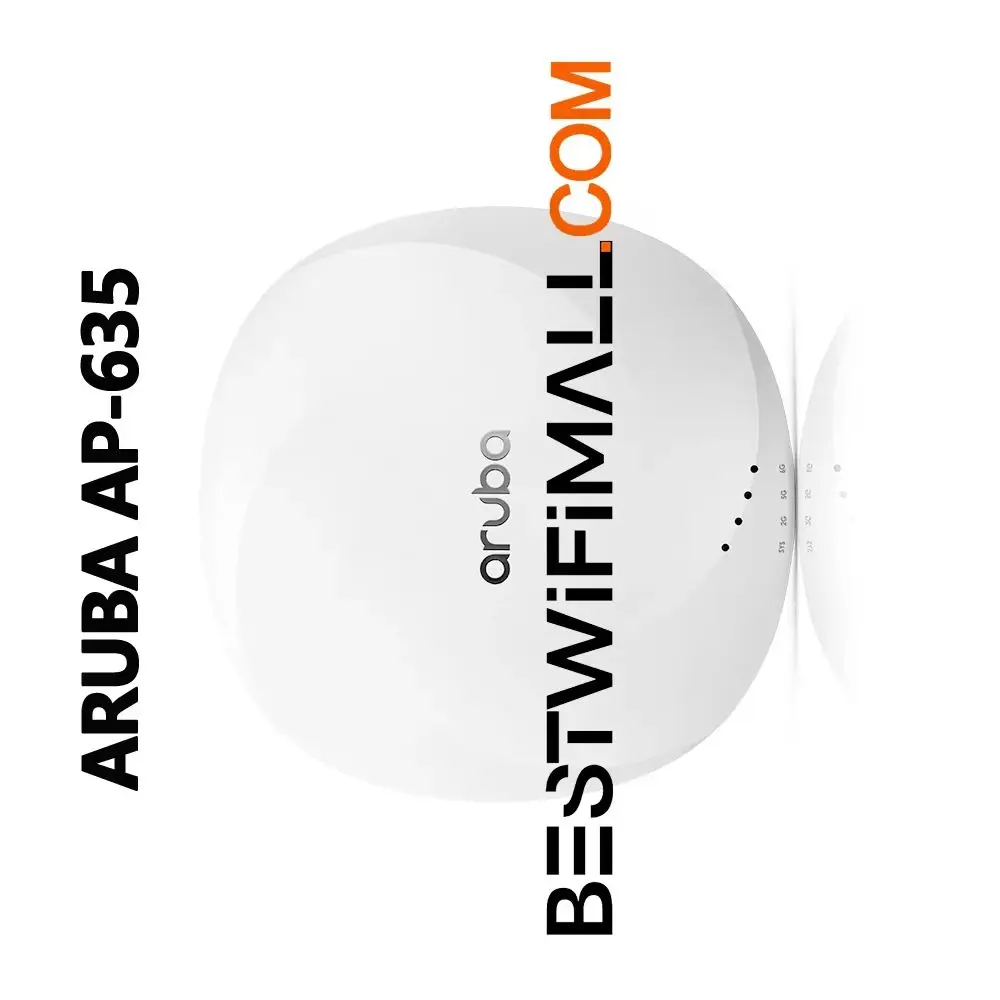 

ARUBA Networks AP-635 APIN0635, IAP-635 (RW) WiFi Indoor Access Point 802.11AX Wi-Fi 6E OFDMA 2x2:2 MIMO 7.8Gbps 6GHz Band WPA3