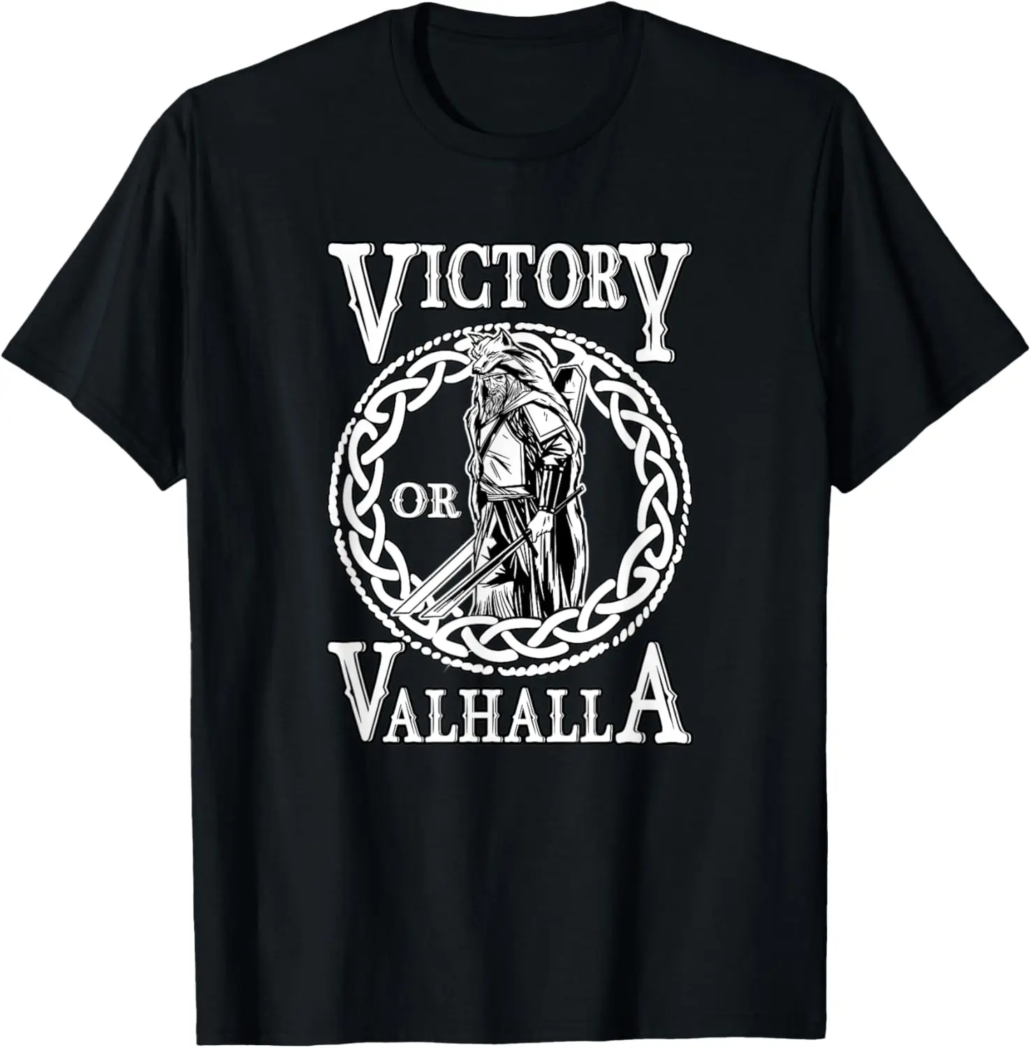 

Victory or Valhalla Nordic Warrior T-Shirt 100% Cotton O-Neck Short Sleeve Summer Casual Mens T-shirt Streetwear