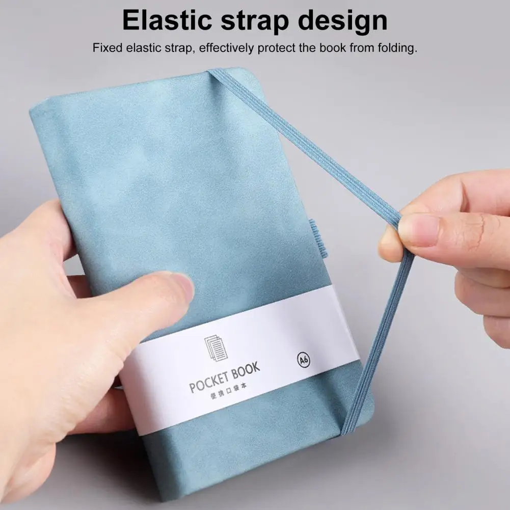 Notebook Diary with Elastic Strap Design Record Notepad For School Supplies Stationery