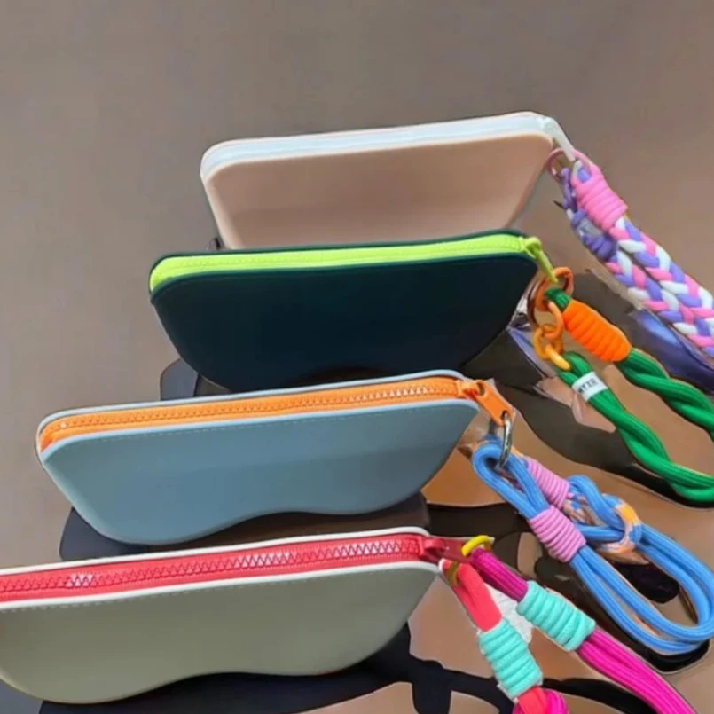 

Portable Silicone Glasses Bag Sunglasses Protective Cover Storage Bag Waterproof Myopia Glasses Bag