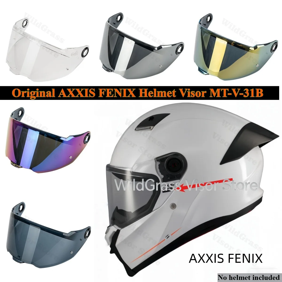 mt axxis helmet visor AUTOTRUMP replacement for SEGMENT V-18B NIGHT VISION (DAY  For AXXIS FENIX Helmet Visor