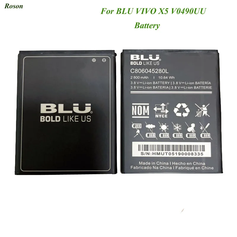 

New 2800mAh C806045280L Battery For BLU VIVO X5 V0490UU 5.7" HD G6 Mobile Phone Replacement Batteries Bateria