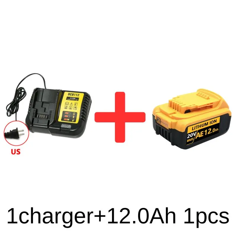 Für DeWalt 20V 6,0Ah/8,0Ah/12,0Ah Wiederaufladbare Li-Ionen-Batterie für Dewalt DCB184, DCB200, DCB201, DCB205, DCB206 DCF845 DCD800
