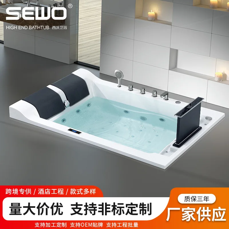 

Built-in Bathtub Household Engineering Small Apartment Rectangular Thin Edge Large Bath Bed And Breakfast Hotel Matching Double