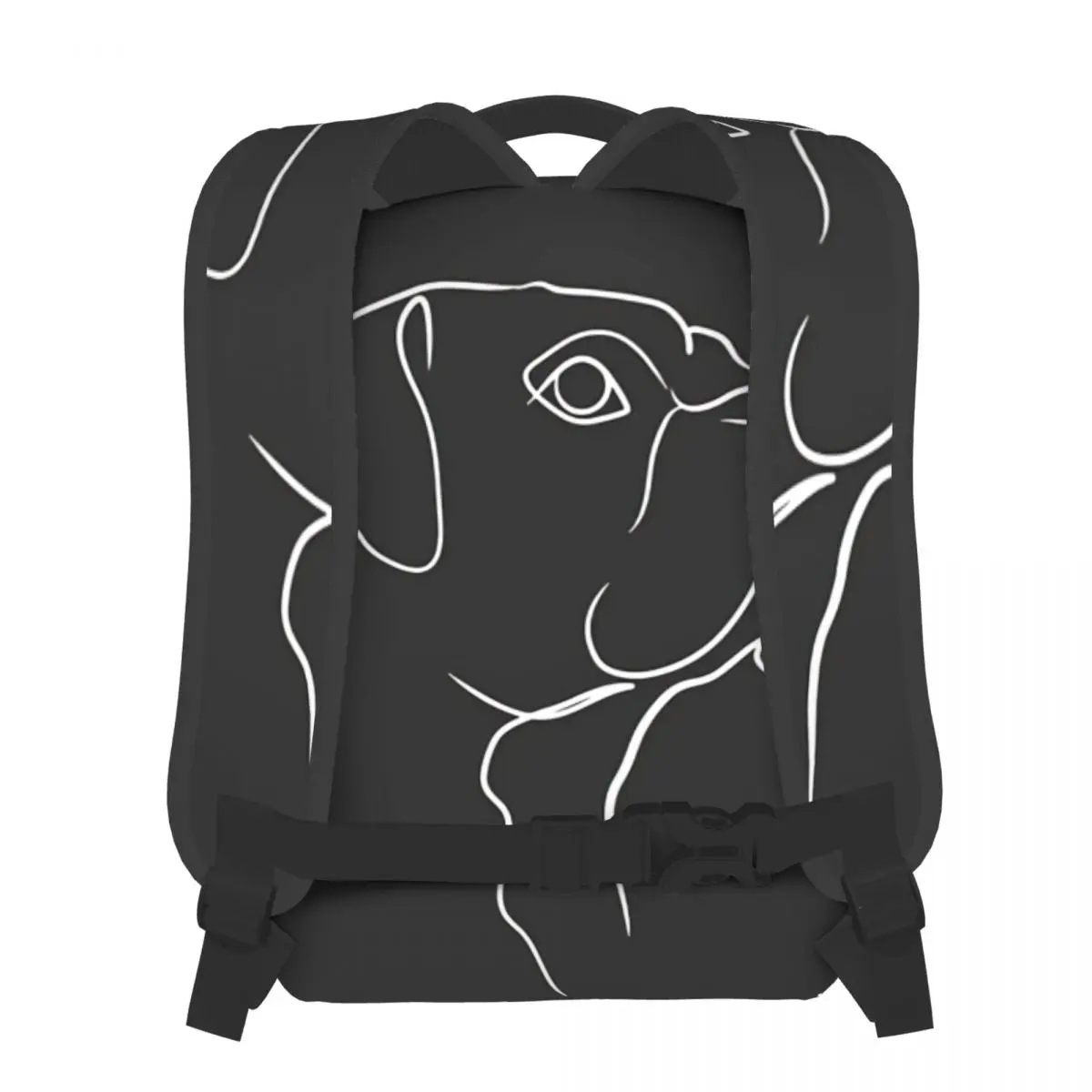 Boxer Dog Backpack for Girls Boys Line Art Travel Rucksack Daypack for Teenage School Laptop