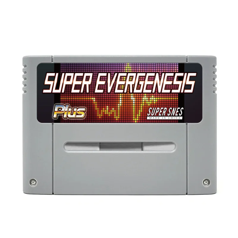 Super EVERGENESIS SNES SFC V12 3000-in-1-Spielkarte mit 8G-TF-Karte für Super Famicom 16-Bit JPN/EU/USD-Videospielkonsole