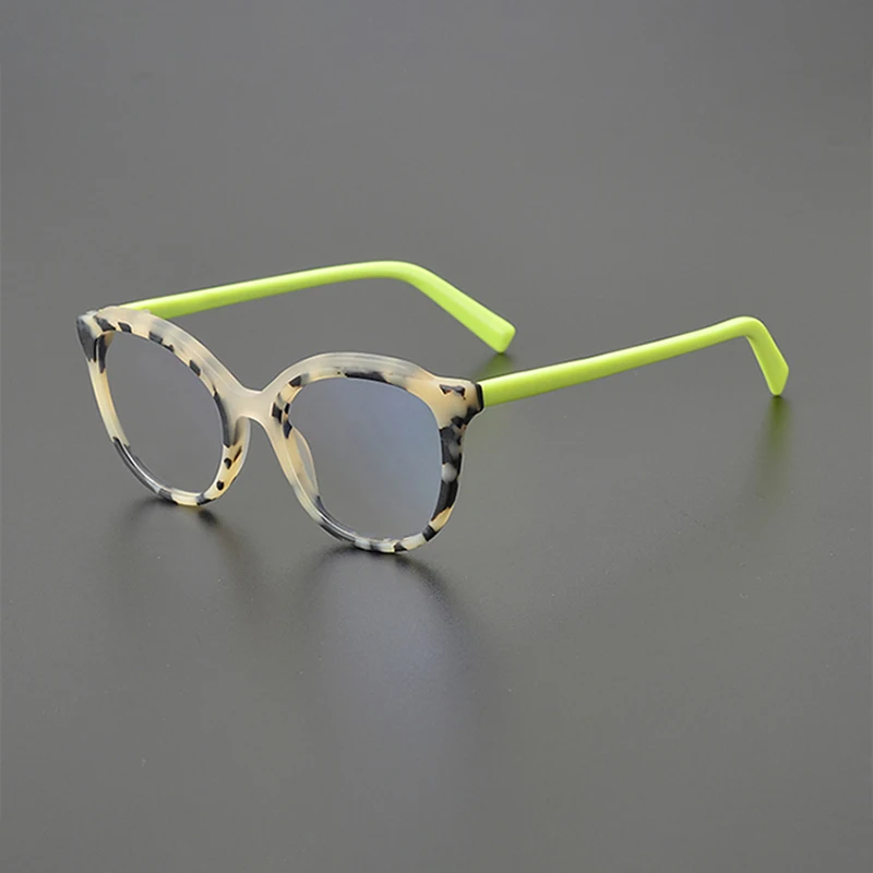 

Acetate Cat Eye Glasses Frame Women Optical Prescription Color Matching Eyeglasses Fashion Men Myopia Reading Computer Eyewear