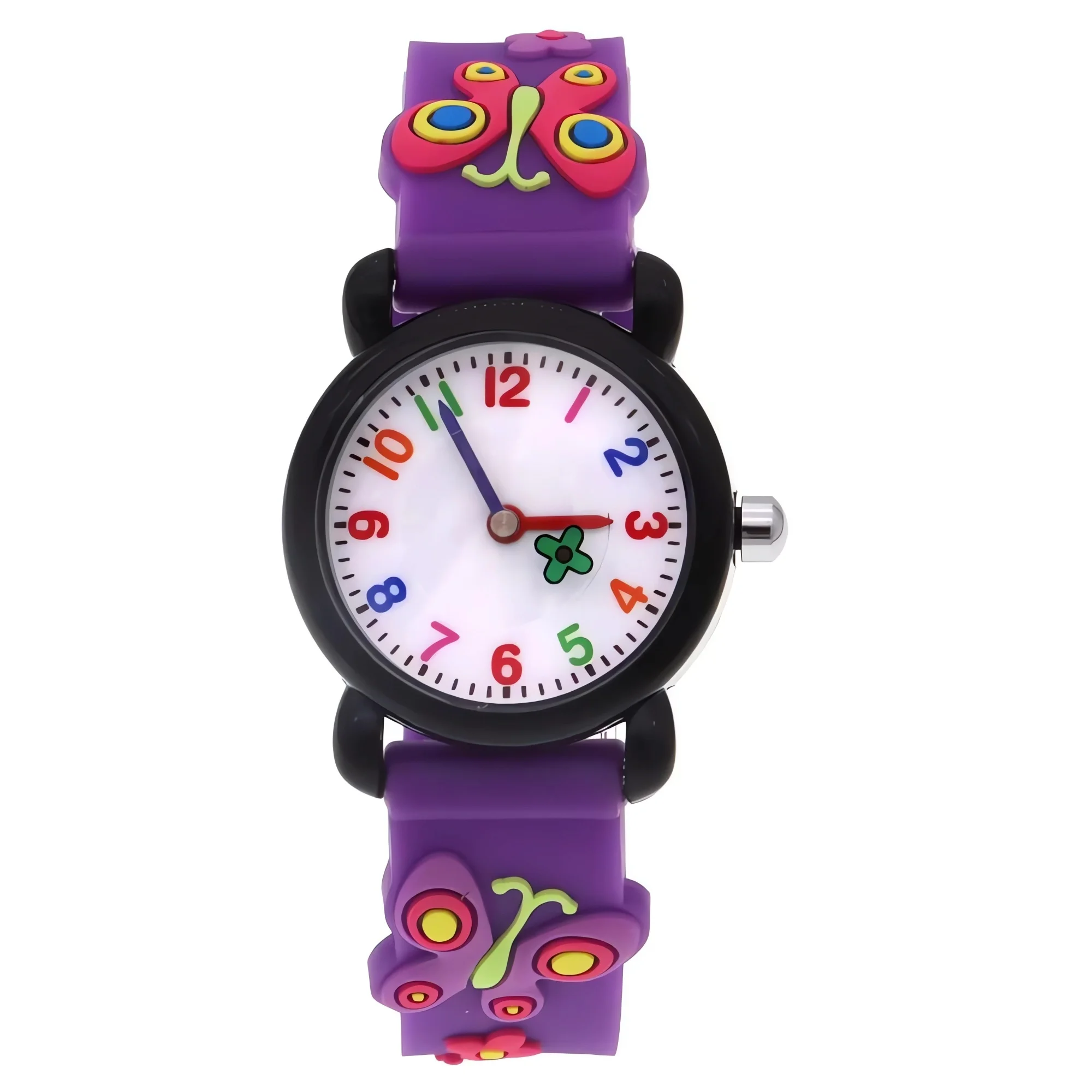 

Детские водонепроницаемые часы с узором бабочки, прочный подарок для девочек и мальчиков