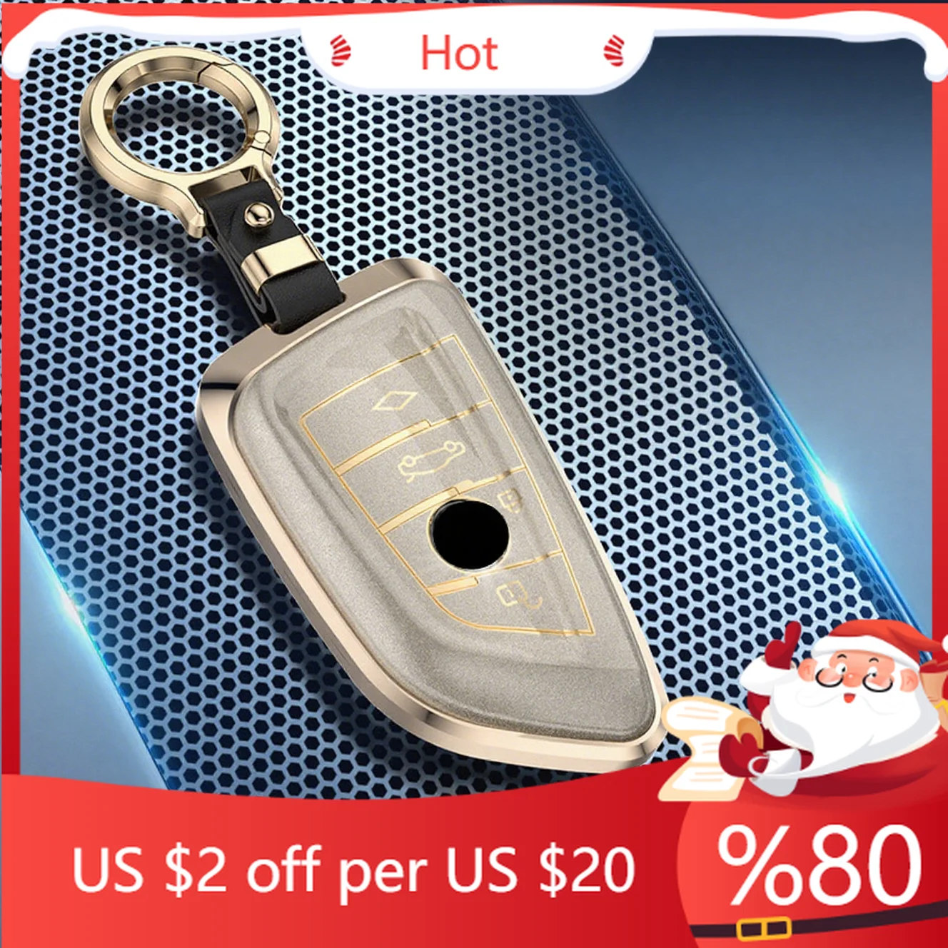 

Горячий металлический чехол из ТПУ для дистанционного ключа автомобиля, держатель, защитный брелок для BMW 120i 320i 330Li 1 2 3 серии i3 iX3, внутренние наклейки