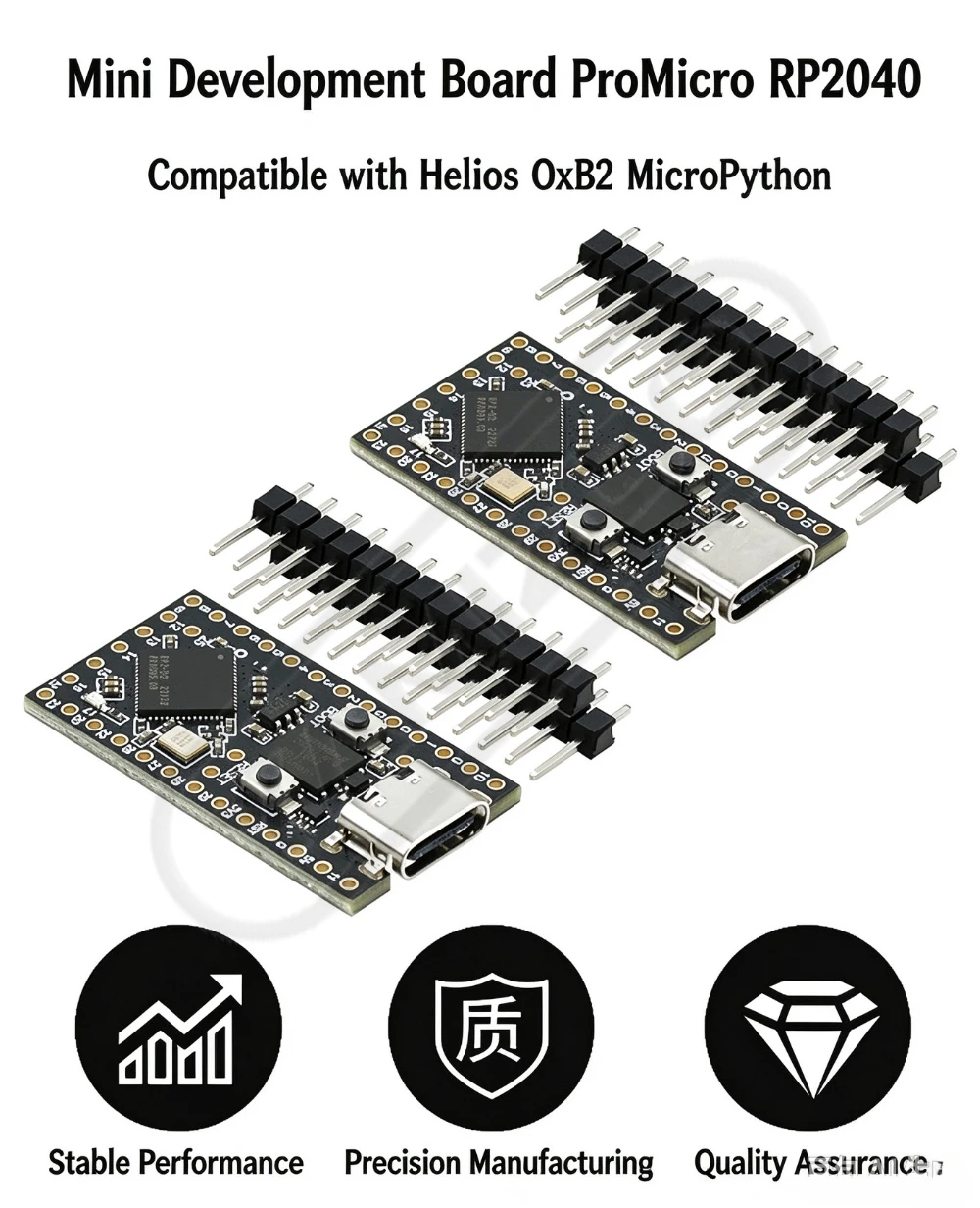 Raspberry Pi Mini-Entwicklungsboard Promicro RP2040 Kompatibel mit Helios Oxb2 Micropython – Detail 1