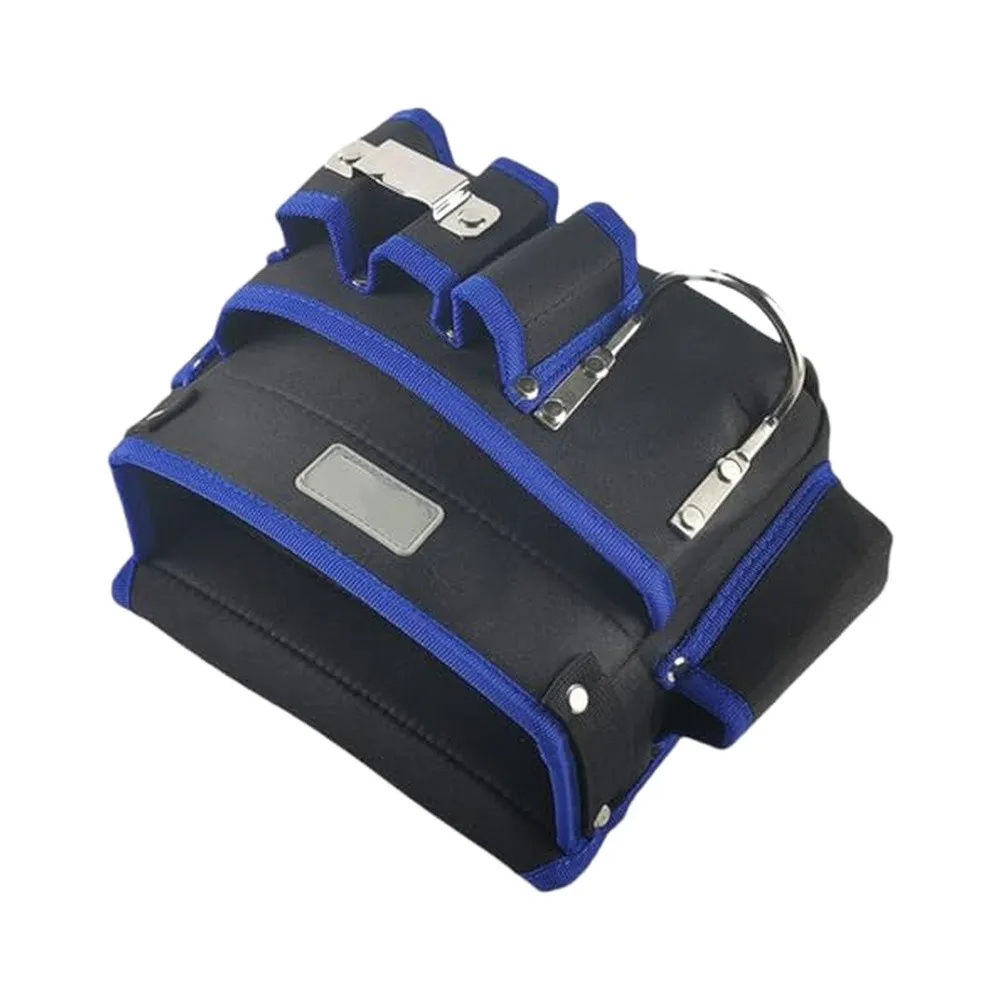Adjustable Oxford Tool Pouch, Spacious Hands‑free Utility Waist Bag, Multi‑pocket Storage Holder For Electrician, Carpenter