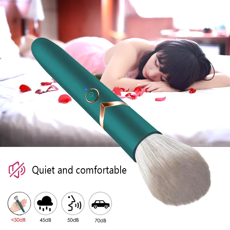 Bullet Vibrator G-spot Clitoris Nipple Irritator Dildo Vaginal Massager Adult Sex Toy Masturbation Makeup Brush For Women