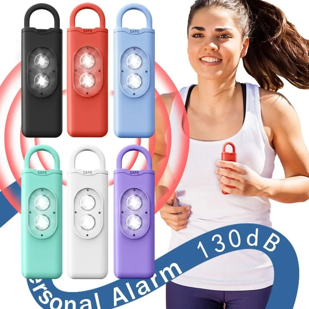 

Новая портативная сирена для самообороны из АБС-пластика с 130 дБ SOS, брелок для личной безопасности, светодиодный брелок, сигнализация для женщин