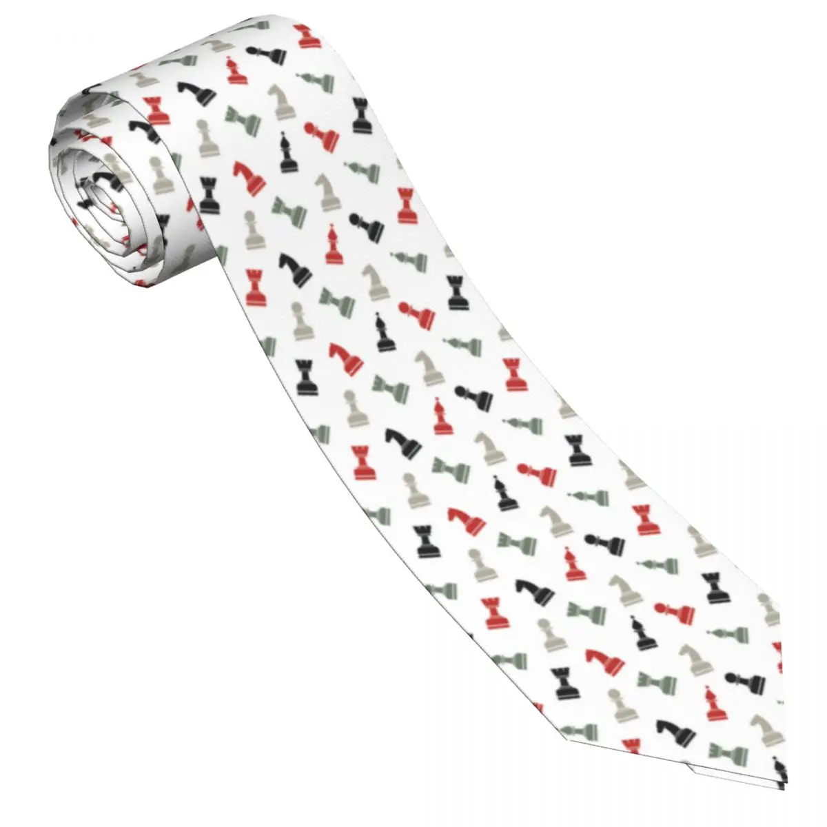 Cartoon Chess Tie Fashion Design Neck Ties Kawaii Funny Collar Tie Men Daily Wear Party Necktie Accessories