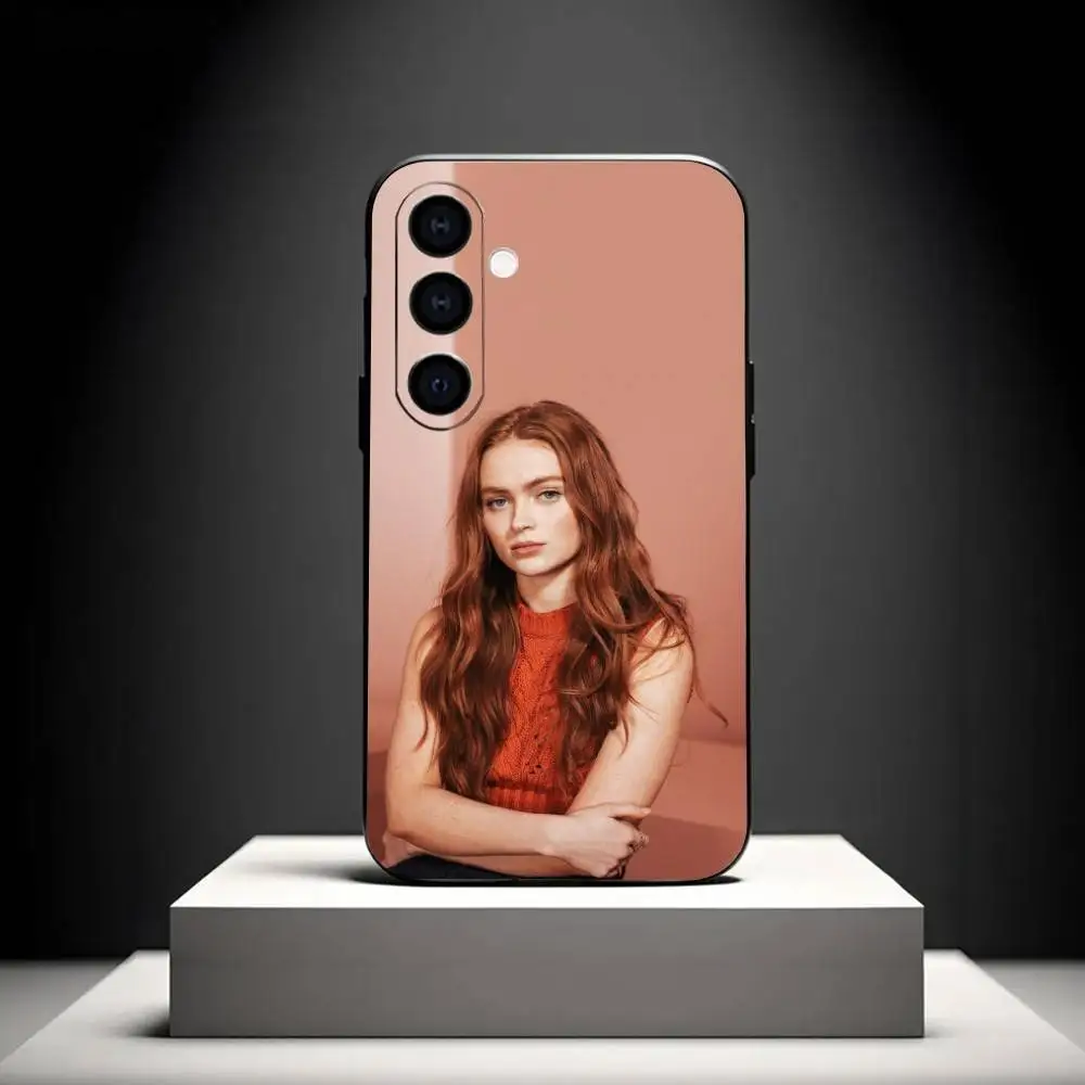 Custodia per telefono A-Actor Sadie Sinkjpg per Samsung Galaxy A73, A72, A71, A70, A53, A52, A51, Altri Soft Black Shell