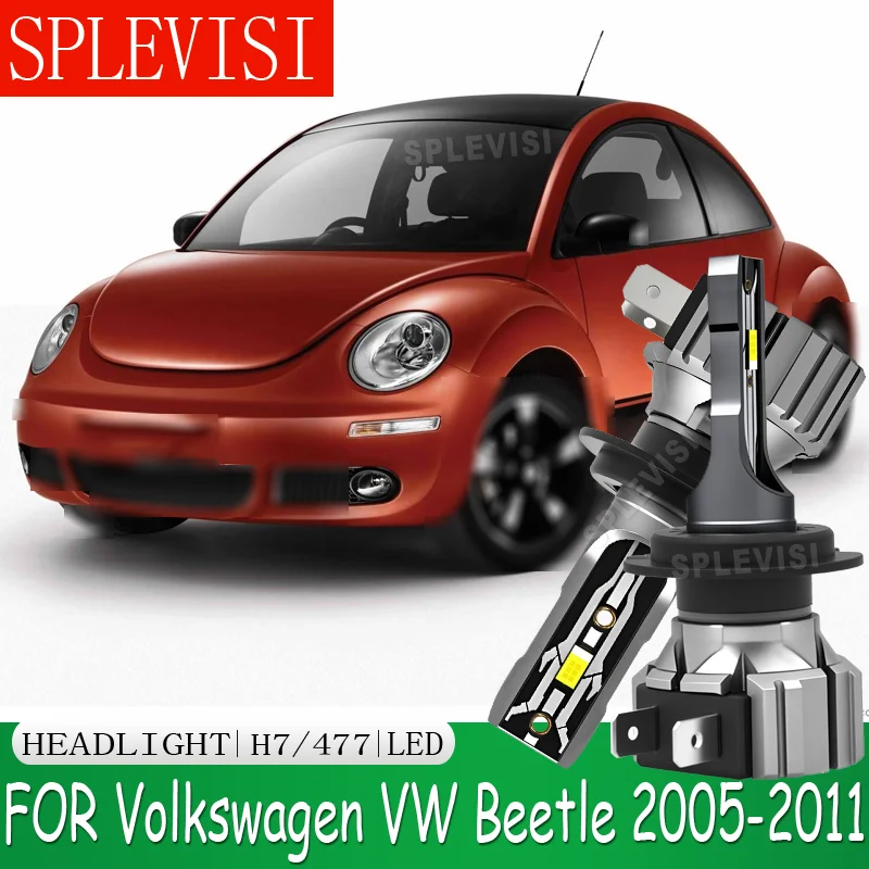 

No Dark Spots White 6000K Instant On Easier Installation Headlight For Volkswagen VW Beetle 2005 2006 2007 2008 2009 2010 2011