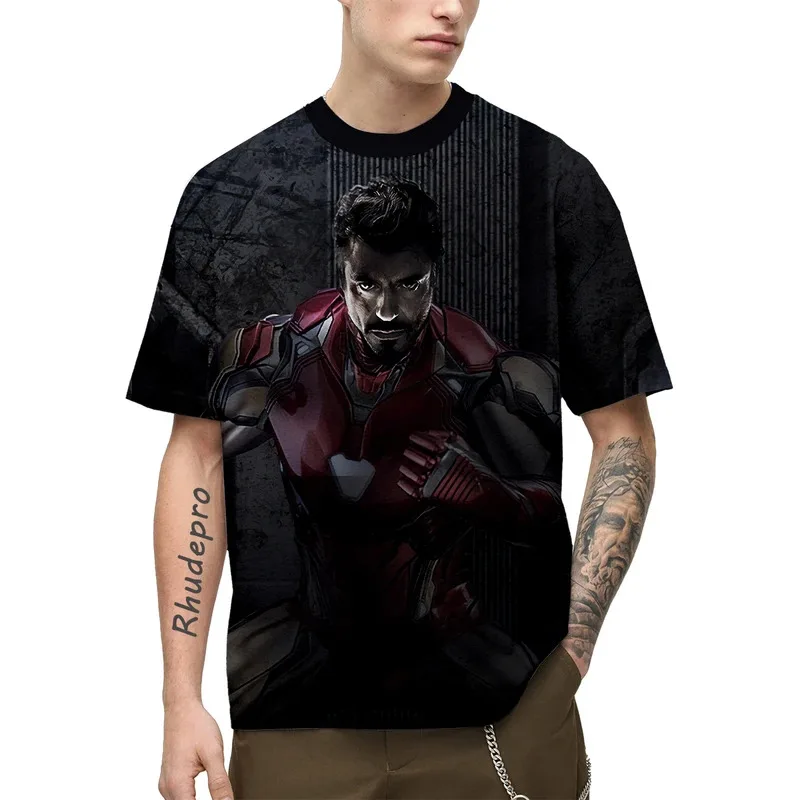 Miniso 2024 تي شيرت ديدبول الرجل العنكبوت الكرتون أنيمي ثلاثية الأبعاد طباعة الشارع الشهير الرجال النساء موضة المتضخم تي شيرت الاطفال تيز القمم