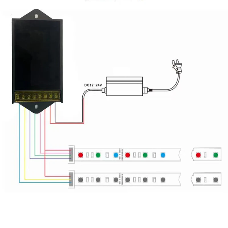 LED Time Controller TC420 TC421 TC420SJ TC421SJ NL502 12-24V 20A 5Channels WiFi Touch Screen Programmable LED Strip Timer Dimmer