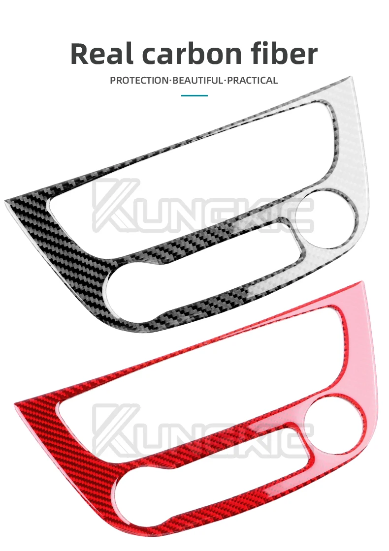 Echter, weicher Carbonfaser-Aufkleber für Renault Fluence Megane RS 2009 2010 2011 2012 2013 2014 2015 LHD RHD Auto-Mittelkonsole – Detail 3