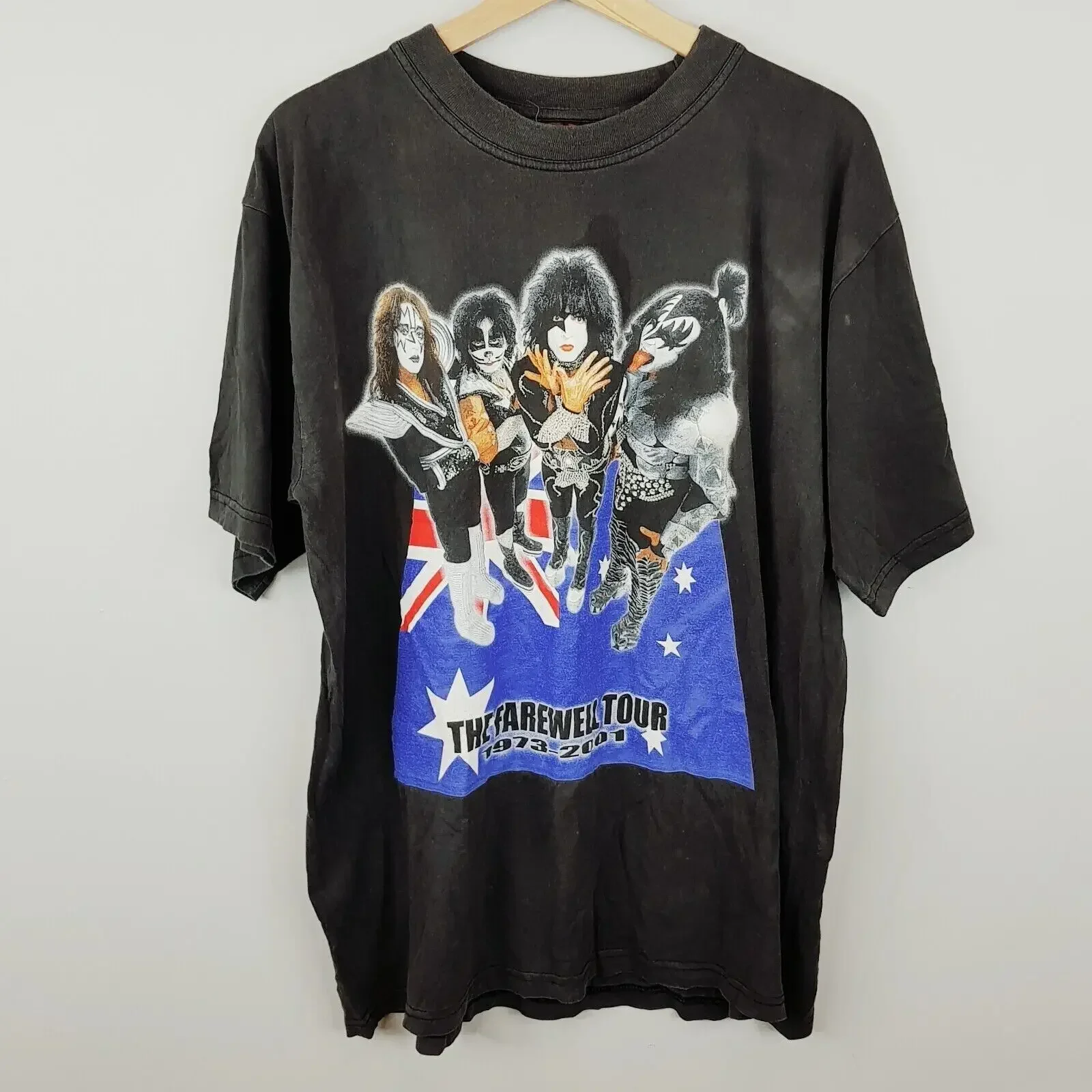 

Kiss The Farewell Tour Australia 1973 - 2001 Black Unisex Tshirt S-5XL KH5934