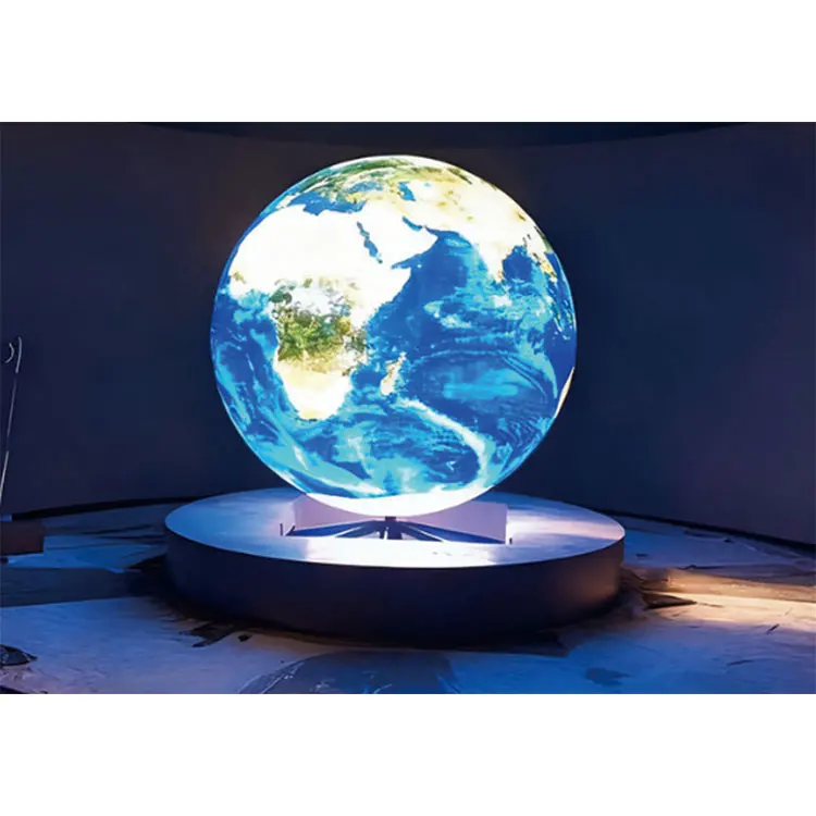 맞춤형 P2.5 LED 구형 디스플레이 글로브 실내용 창의적인 천문관 전시 구형 LED 스크린