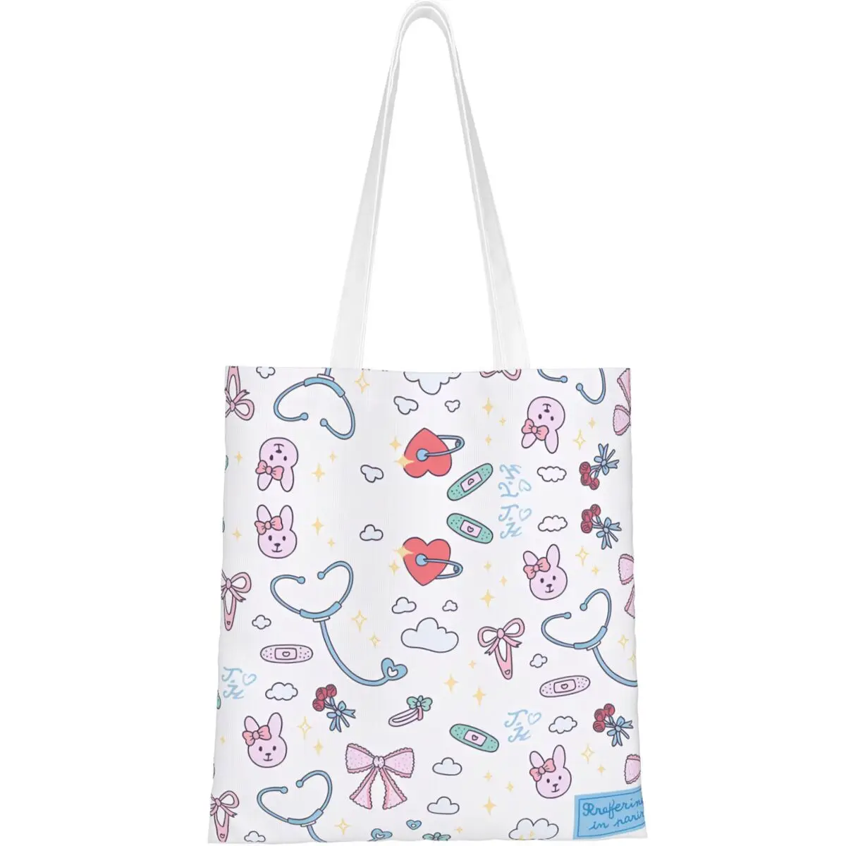 

Enfermera En Apuros Доктор Медсестра Сумка-шоппер Сумки Женская дизайнерская большая сумка Элегантная уличная одежда из полиэстера Сумки для покупок