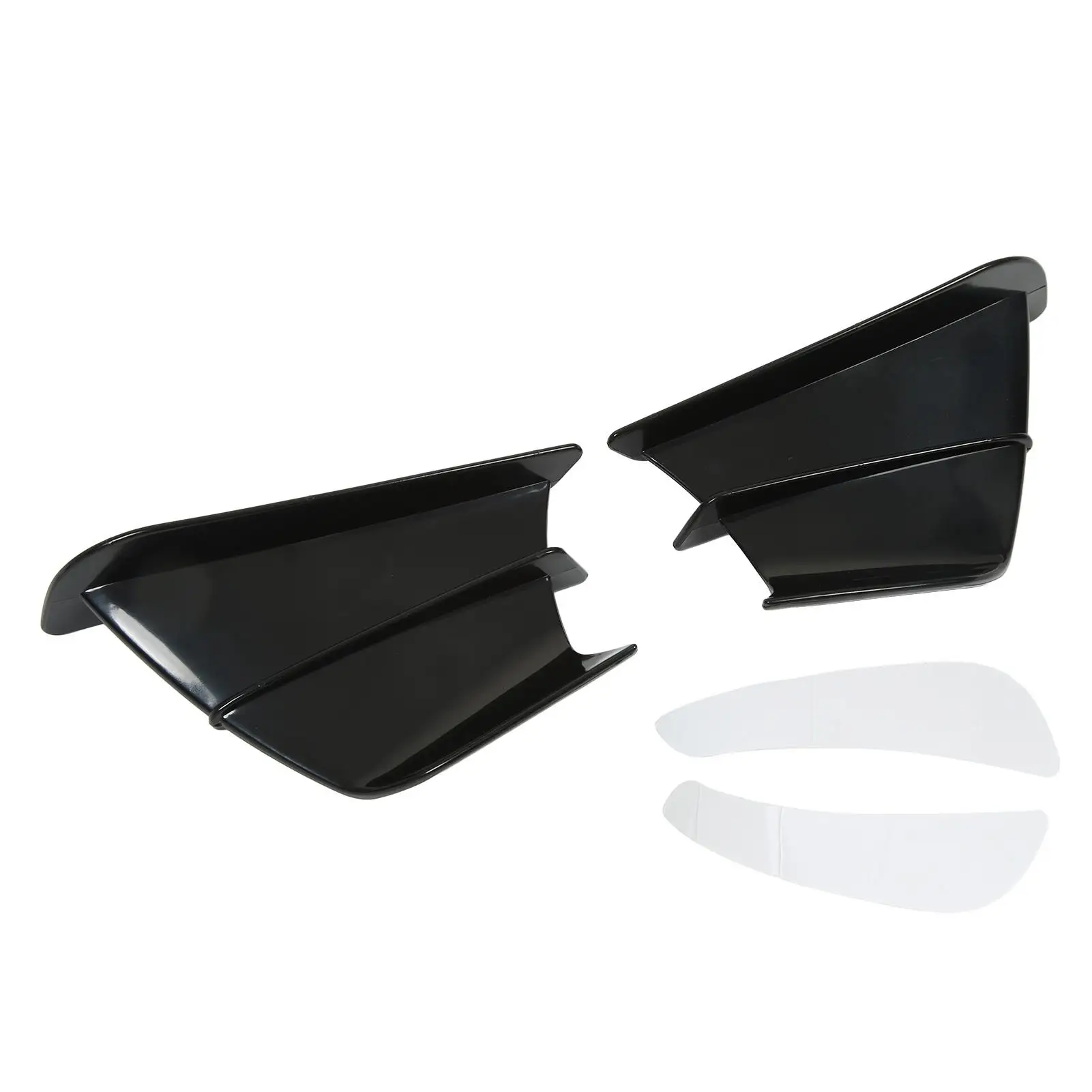 Winglets de carenagem frontal para motocicleta, spoiler, design legal, autoadesivo, superfície curvada 3d para ninja 400 ninja 250 z900 z1000