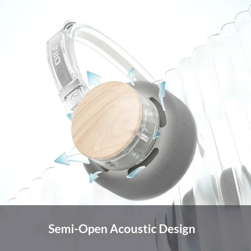 Fiio Eh11 헤드폰 레트로 오버이어 블루투스 헤드폰 40mm 대형 다이나믹 드라이버 기계식 쉘 Ldac 고해상도 오디오 헤드셋