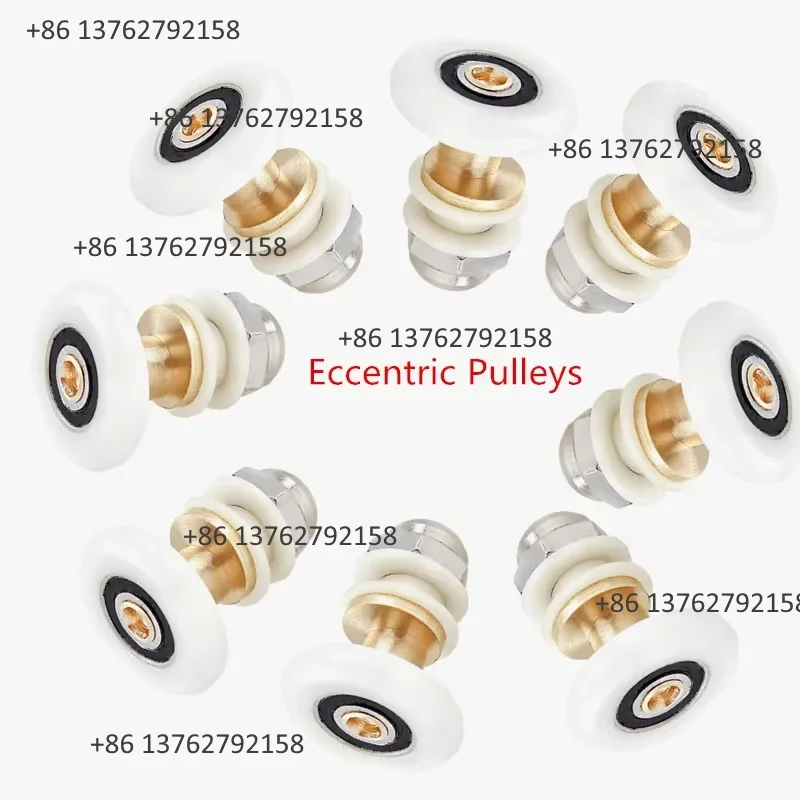8PCS Eccentric Pulleys 19/20/23/25/27mm Shower Glass Sliding Door Roller Bathroom Cabinet Replacement Hanging Wheels