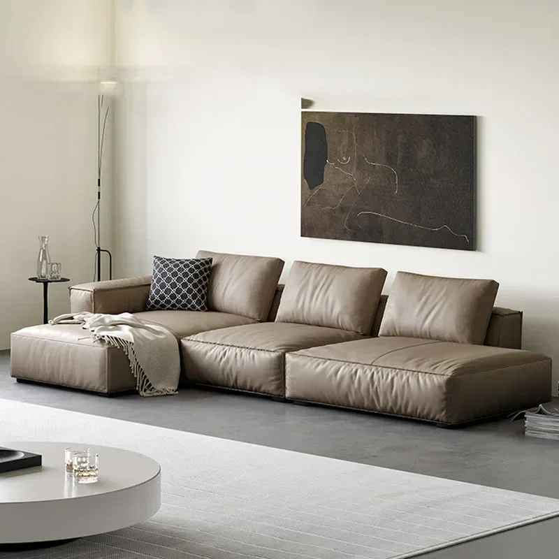 L Shape Quilted Living Room Sofas Recliner Reception Chaise Longue European Sofa Waterproof Couch Sofa Furniture