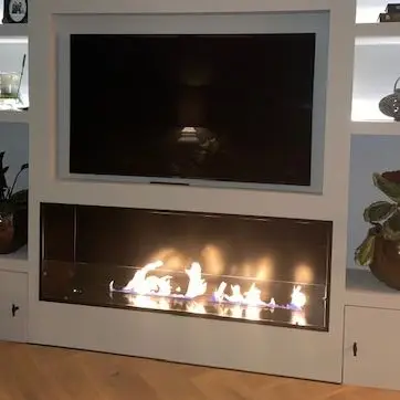 

22 APR Inno-Fire 48 inch silver or black automatic bio fire place modern ethanol fireplace