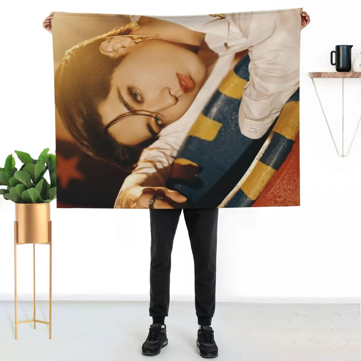 Han Jisung Circus 2 Throw Blanket Soft Loose Decorative Sofa warm for winter Beautifuls Summer Blankets