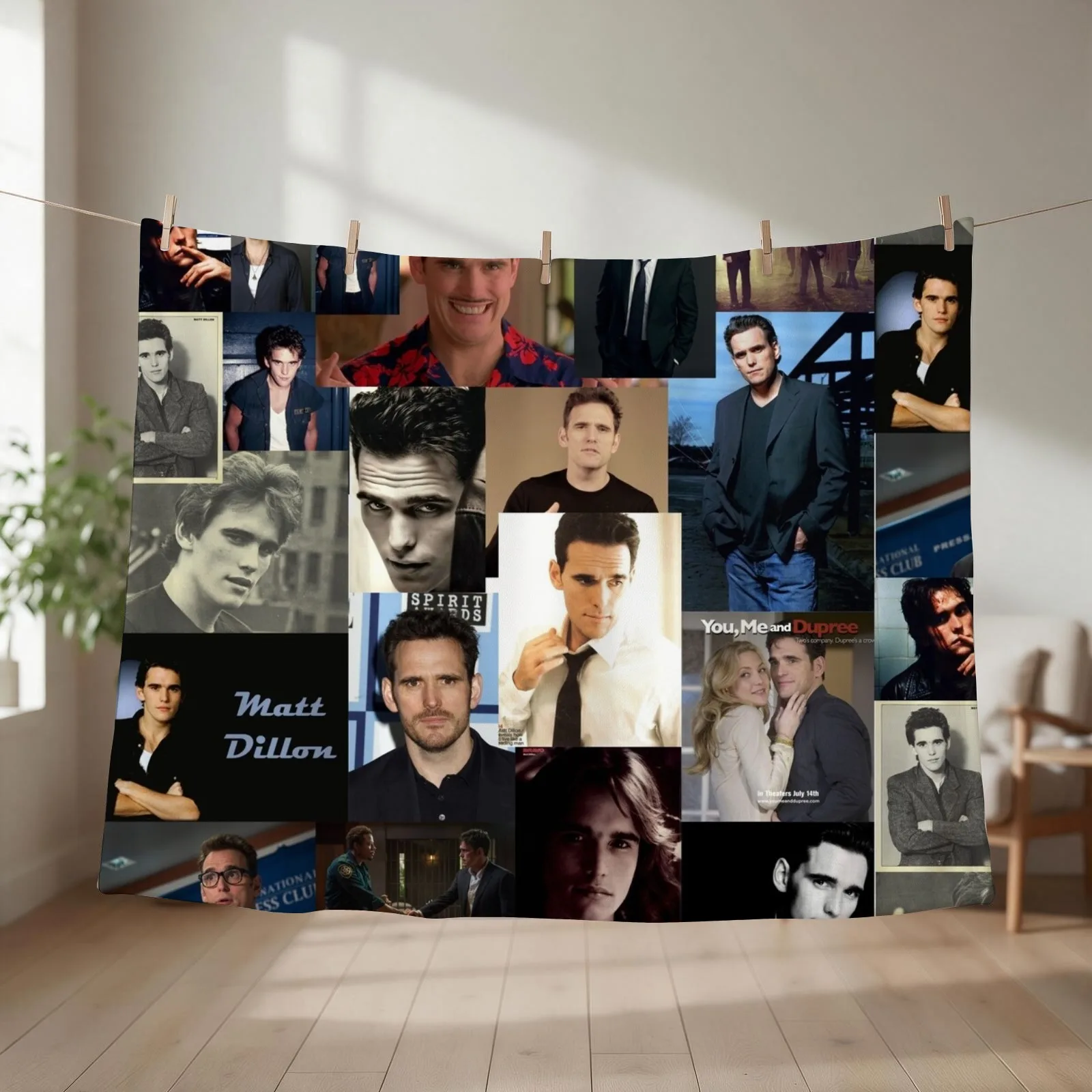 Matt Dillon Abstract Collage Throw Blanket couch cozy soft plush fuzzy picnic outdoor blanket