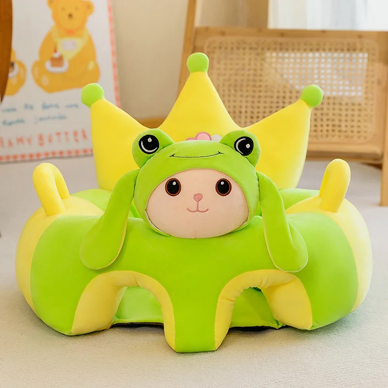 Cute Cartoon Baby Sofa Cover Learning to Sit Seat Feeding Chair Case Kids Baby Sofa Skin Infant Baby Seat Sofa Without Cotton