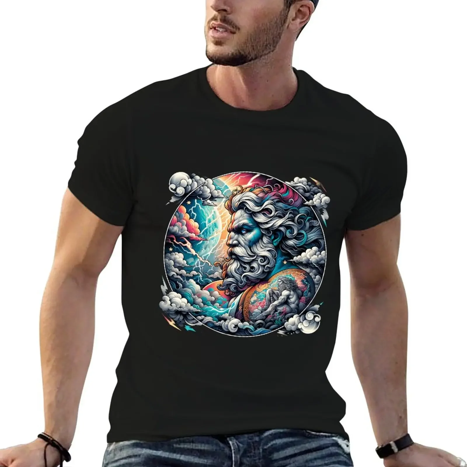 

Greek Mythodological Zeus God T-Shirt cute tops sublime tops oversized graphic tee men t shirt