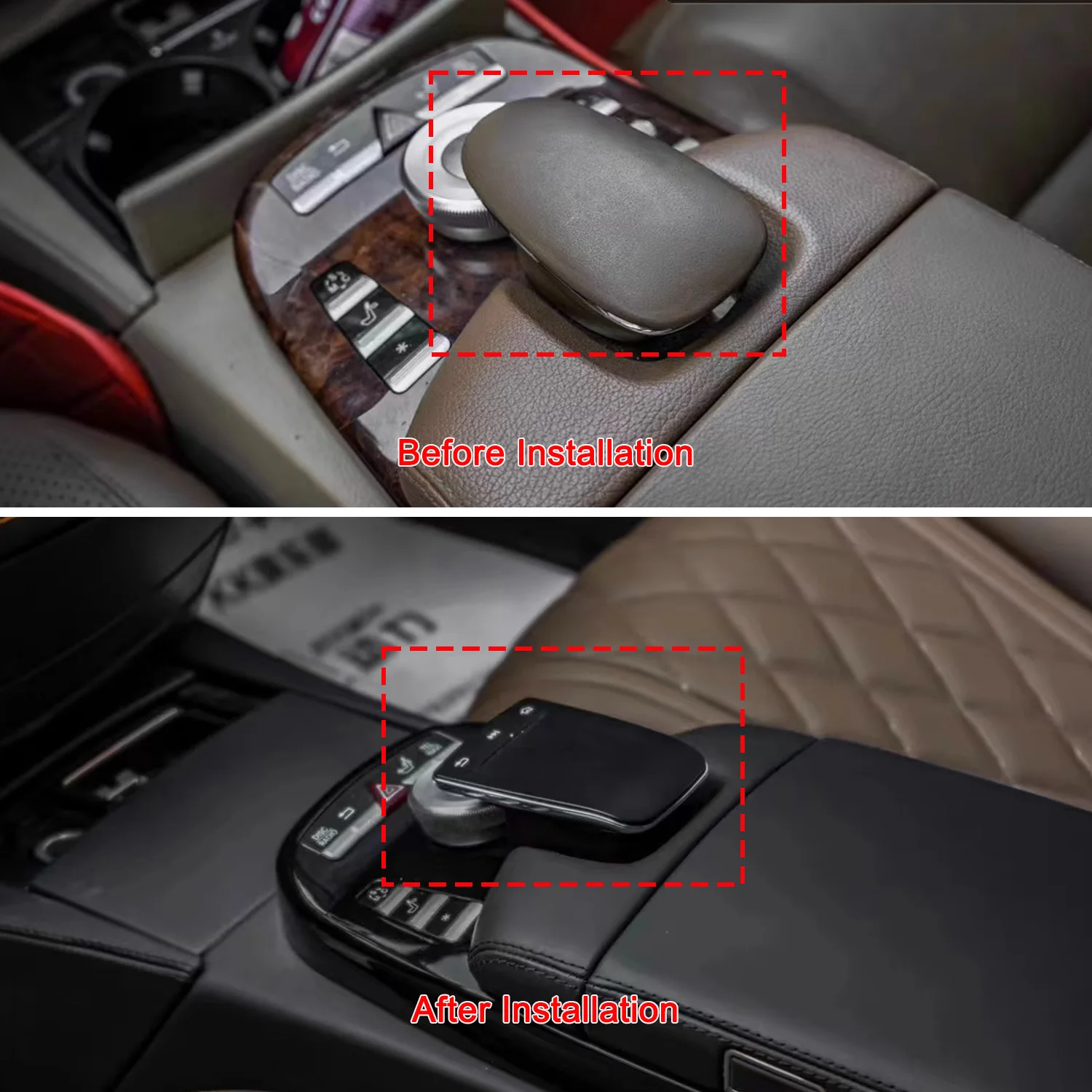 Center Console Trim Panel Turbine Vent With Ambient Light For Mercedes Benz S-class W221 Upgraded to W222 Interior Accessories