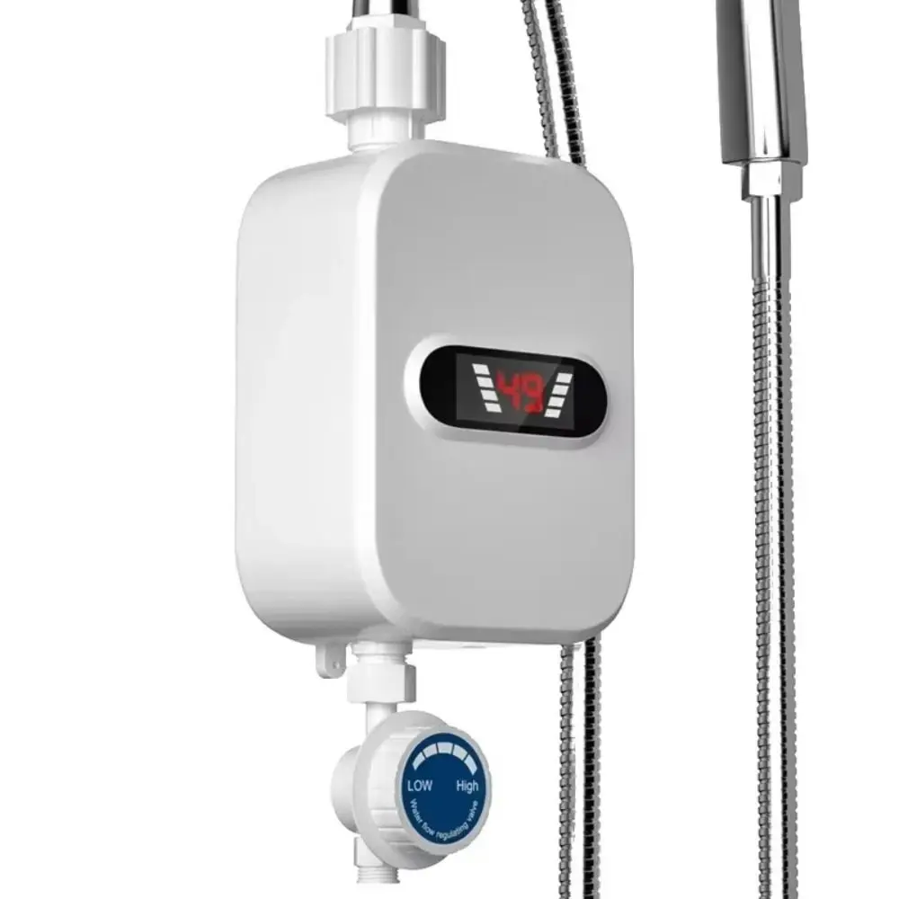 LCD Temperature Display Instant Electric Water Heater Waterproof 3500 W Power Instant Hot Water Heater Quick Heating Mini Size